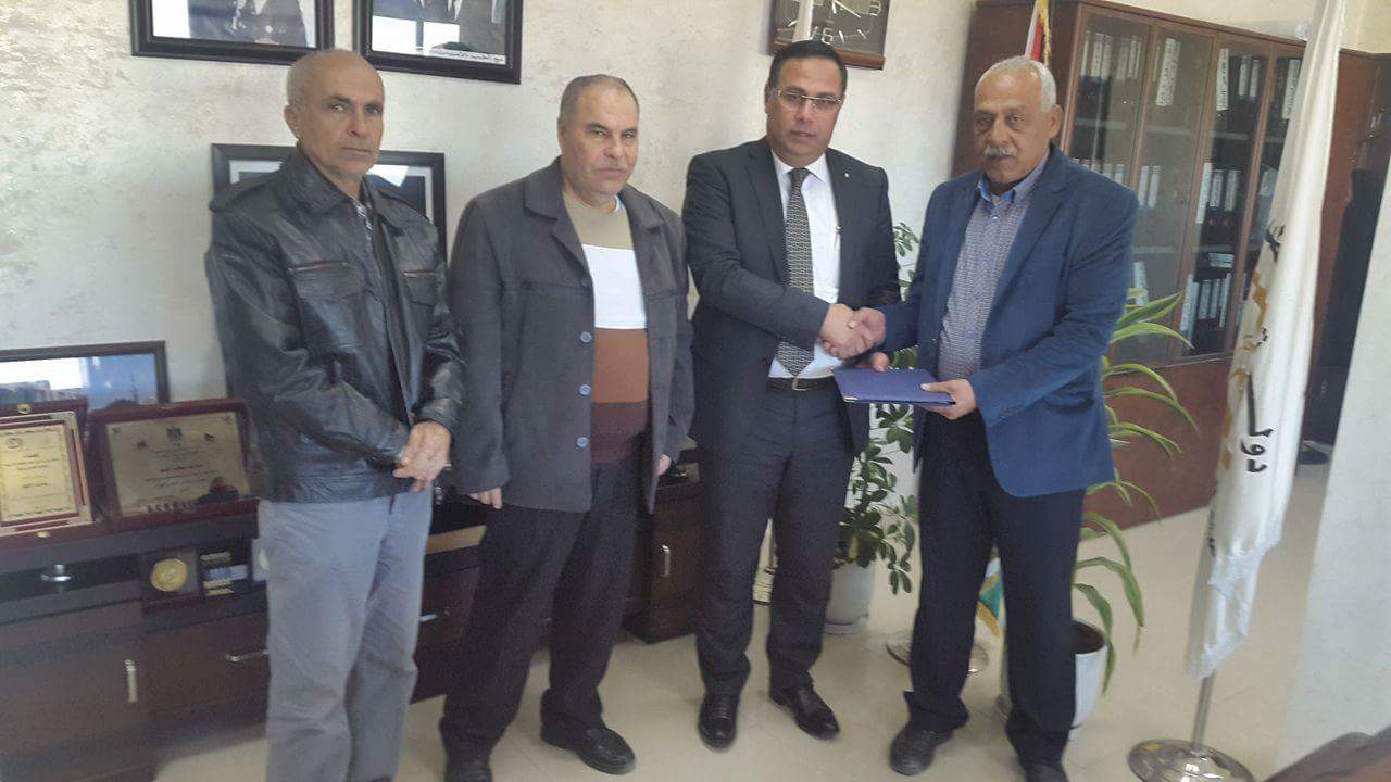 توقيع إتفاقية انضمام موظفي بلدية زيتا وانتفاعهم بأحكام قانون التقاعد العام رقم 7 لسنة 2005